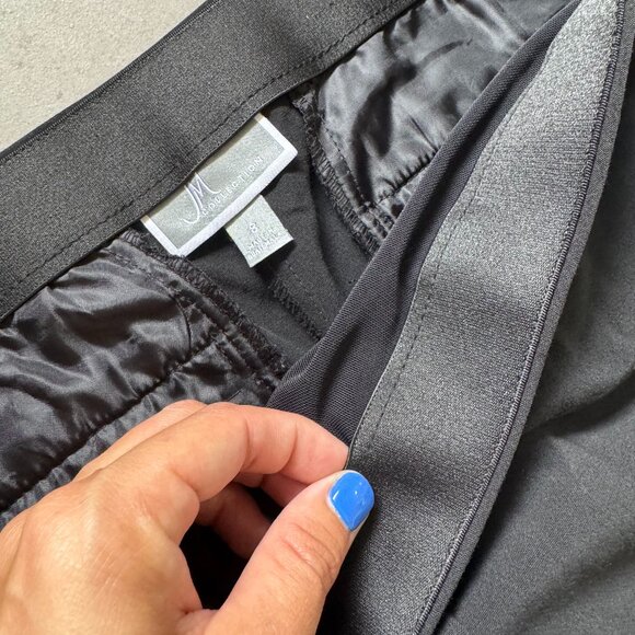 JM Collection Black Pull-On Dress Pants - Size 8 - Picture 5 of 7